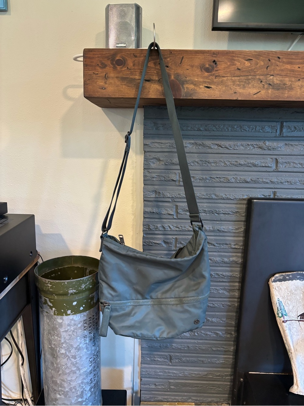 lululemon athletica Olive Green Crossbody Sling Bag